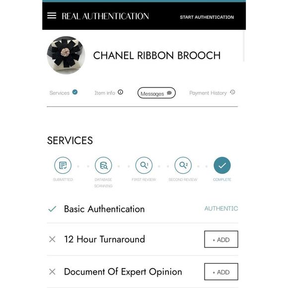 Chanel Authenticated COA Round Black Ribbon Pink Seed Bead Accent Rare Brooch - Picture 8 of 12